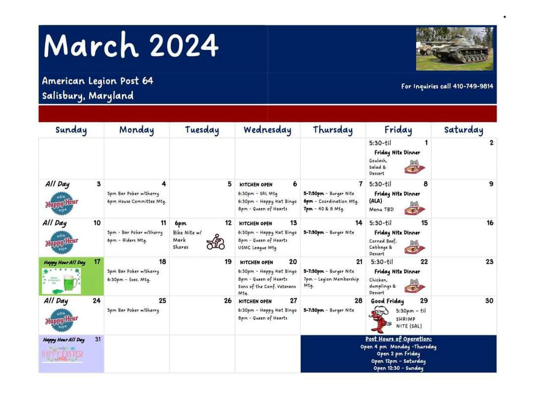 March 2024 Events